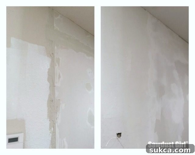 Ensuring a plumb wall for smooth pocket door operation with careful mudding