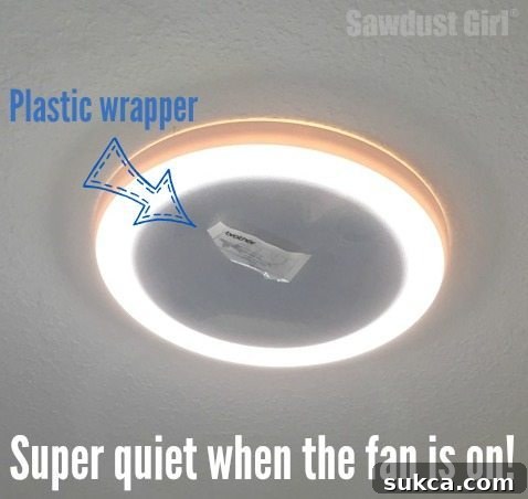 Testing fan suction with tissue paper
