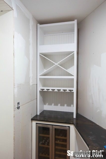 DIY Wine Cabinet Project - Part 2 Installing a Custom Built-In Wine Storage Cabinet
