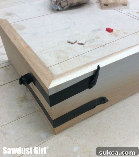 Attempting to clamp with electrical tape