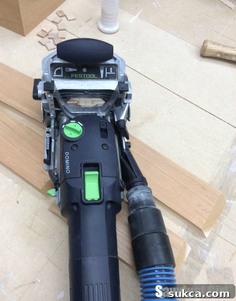 Festool Domino joiner for strong mitered joints