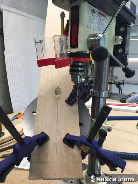 Drilling Precise Angled Holes for a DIY Vertical Wine Rack