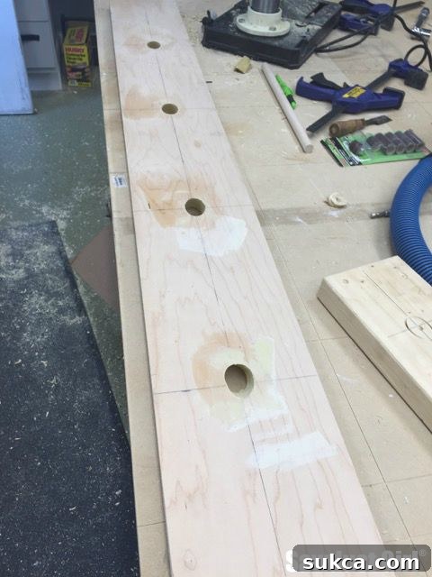 Demonstrating Angled Hole Drilling with a Drill Press for Wine Rack