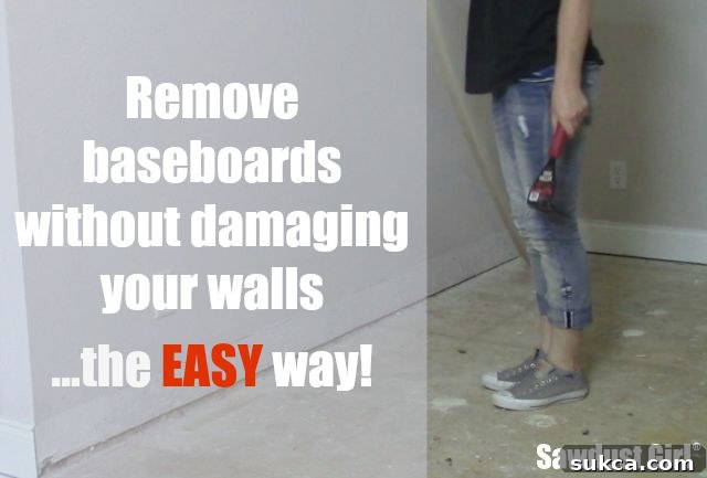 Effortless and Damage-Free Baseboard Removal Easily remove baseboards without damaging your walls!
