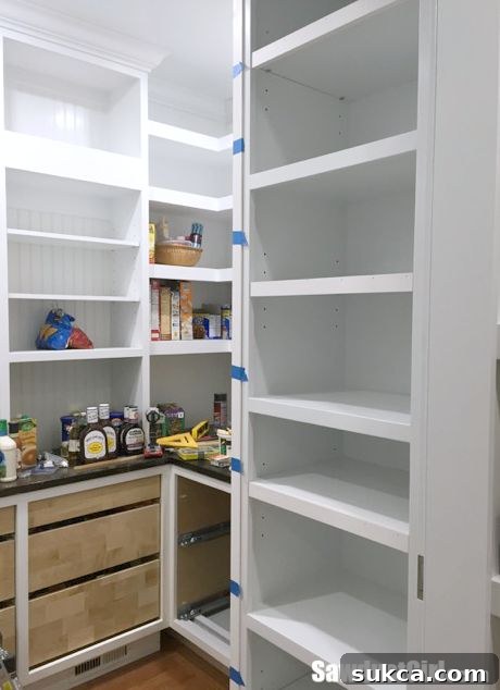 Abundance of Custom Shelves Ready for Cabinet Installation