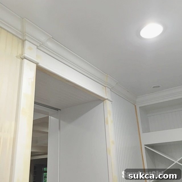 Craftsman style trim with Decorative Header