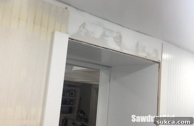 How to DIY a decorative door trim.
