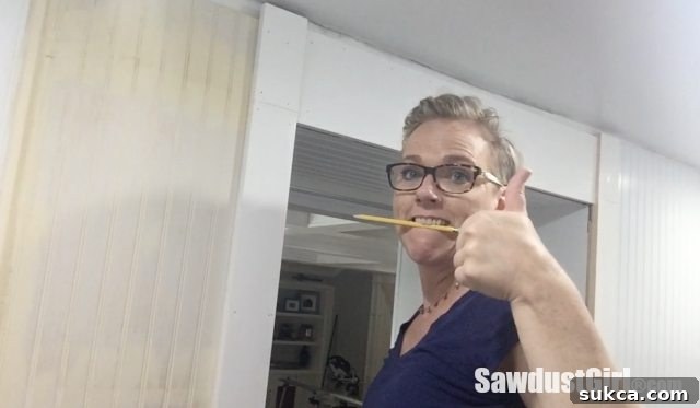DIY decorative door trim.