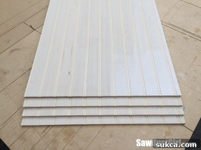 Proper alignment of beadboard panels for seamless joints.