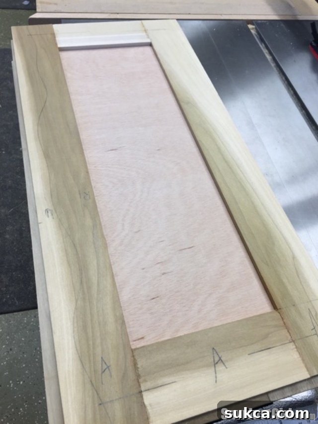 Initial Sanding for Leveling Drawer Front Surfaces