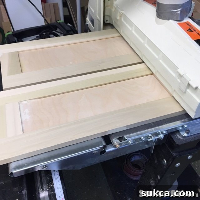Intermediate Sanding Stage for Drawer Fronts