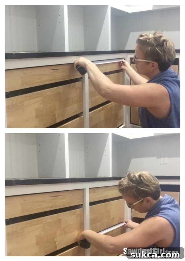 Ensuring Uniformity in Cabinet Openings for Inset Drawers