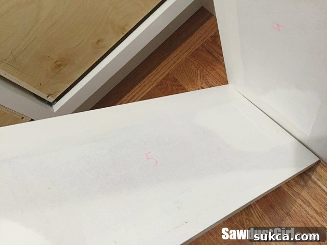 Numbering Fitted Drawer Fronts for Easy Installation