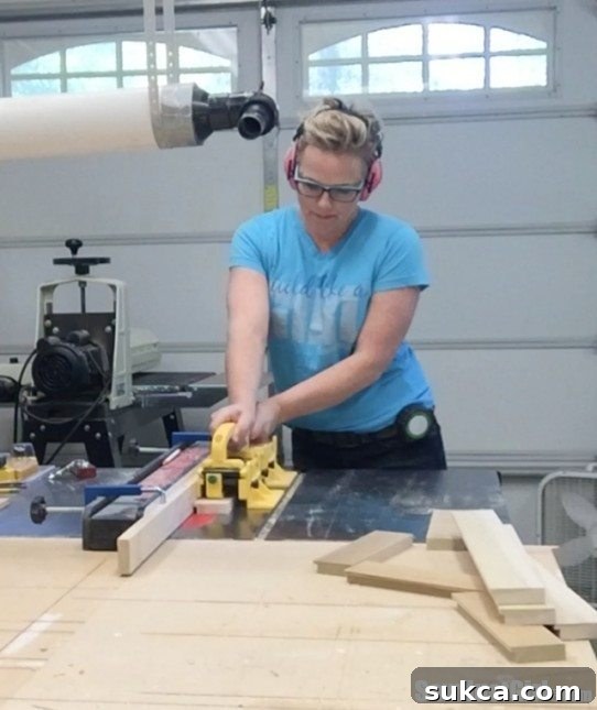 Using a Dado Blade on a Table Saw for Drawer Front Rabbets