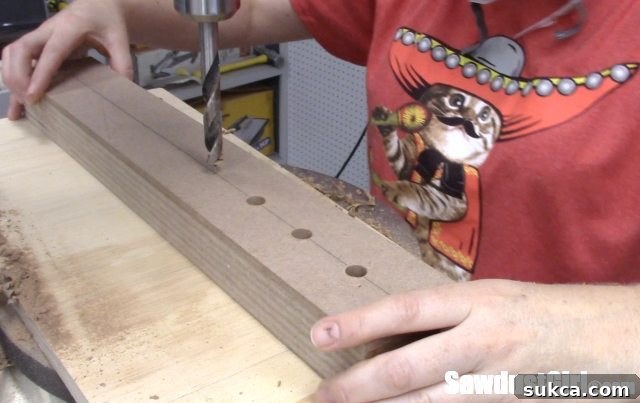 Router bit storage.