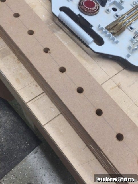Router bit storage.
