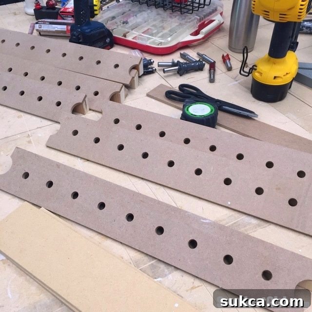 Router bit storage.