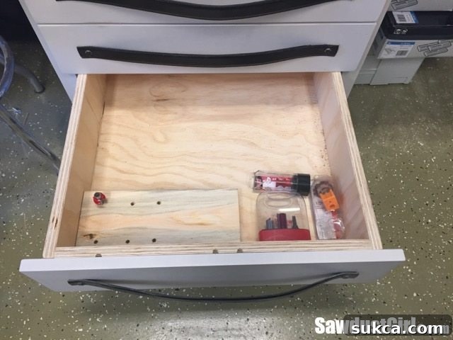 Router bit storage.