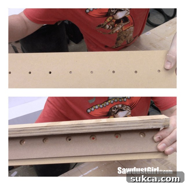 Router bit storage.