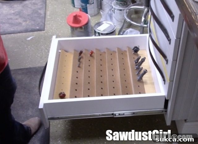 Router Bit Storage Drawer