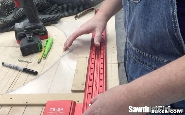 Plexiglass template measurement for drawer pull holes Measuring drawer pull holes and offset on plexiglass
