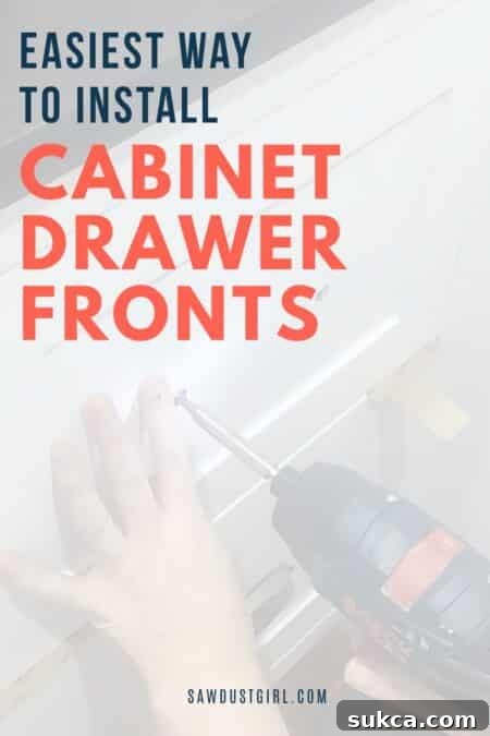 Easiest way to install drawer fronts for a custom cabinet project