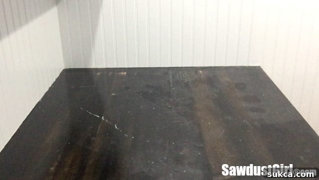 Refinishing a wood countertop - Initial state