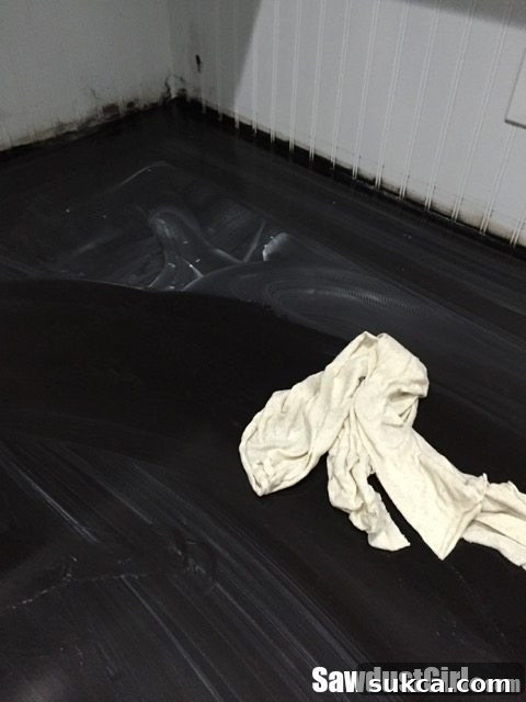 Refinishing a wood countertop - Cleaning after wet sanding