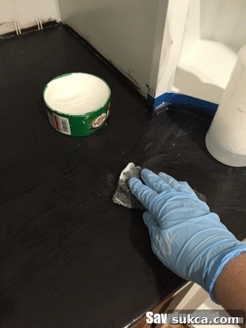 Refinishing a wood countertop - Trying Turtle Wax