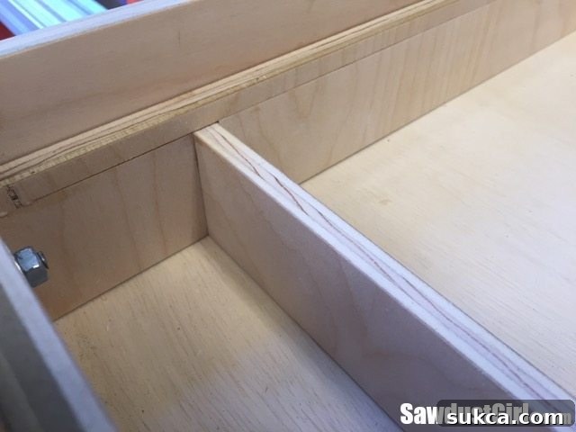 Quick-Access Sliding Drill Bit Organizer 14 Creating a Smooth Track for the Sliding Drawer Bit Organizer