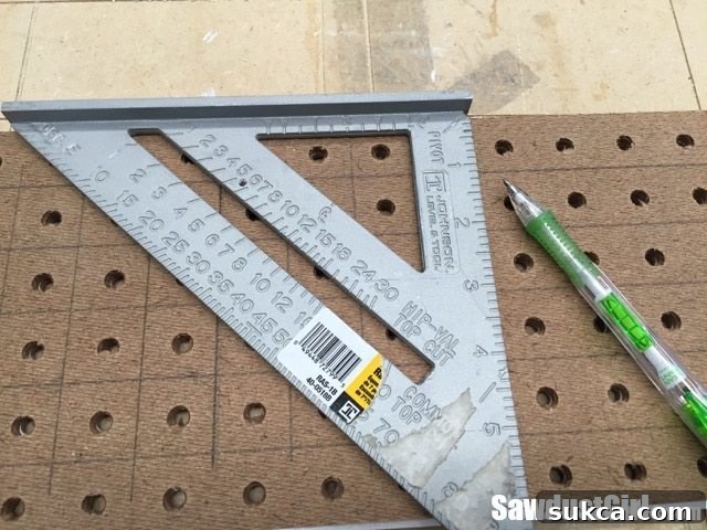Quick-Access Sliding Drill Bit Organizer 5 Marking a Dense Grid for More Bit Storage Holes