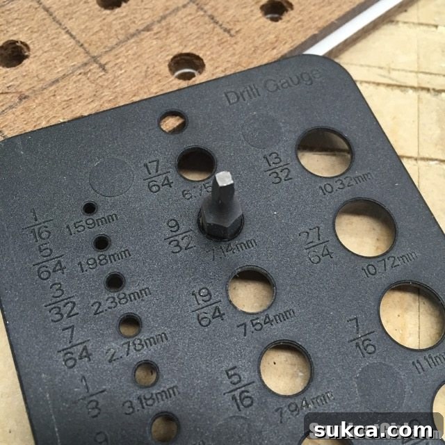 Quick-Access Sliding Drill Bit Organizer 6 Using a Drill Gauge to Determine Hole Sizes for Driver Bits