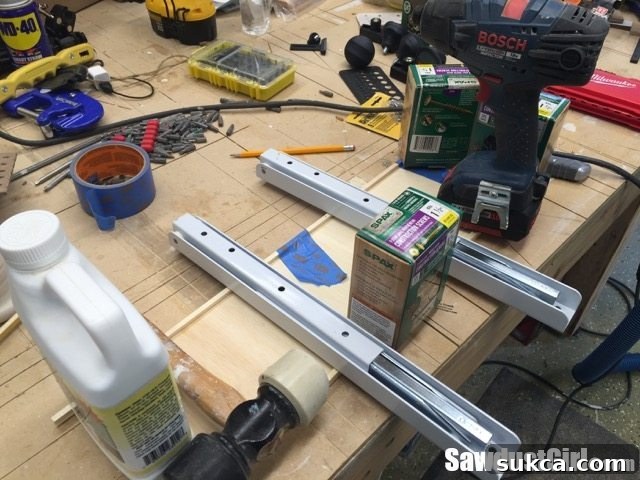 Quick-Access Sliding Drill Bit Organizer 10 Gluing and Clamping the Layers of the Bit Organizer Tray