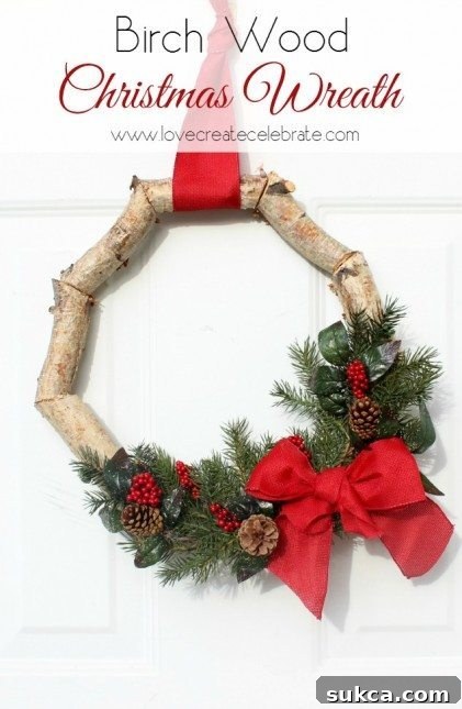 Birch Christmas Wreath