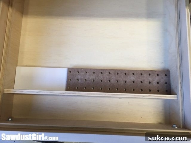 Drawer storage and organizer for driver bits.