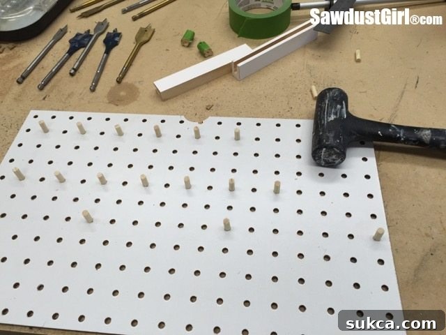 Adjustable Pegboard Drawer Organizer