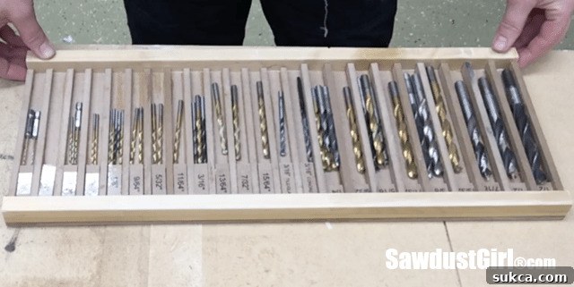 Drill Bit Drawer Storage