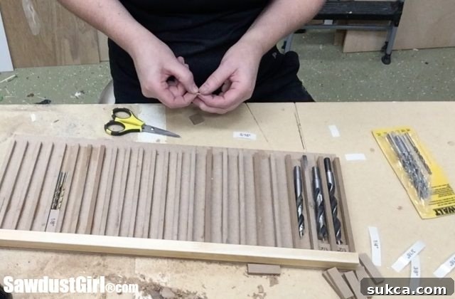 Creating Labels for Organized Drill Bits