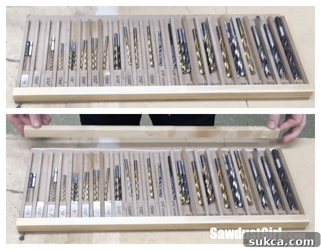 Final Enclosure of the Drill Bit Organizer