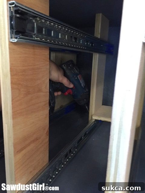 How to Install Vertical Storage Drawers