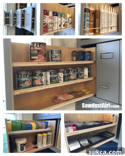 Add Vertical Storage Drawers to Existing Cabinets