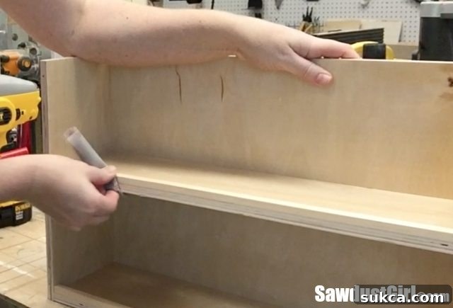 Smooth Drawer Edges Sanding Edges of Vertical Storage Drawers