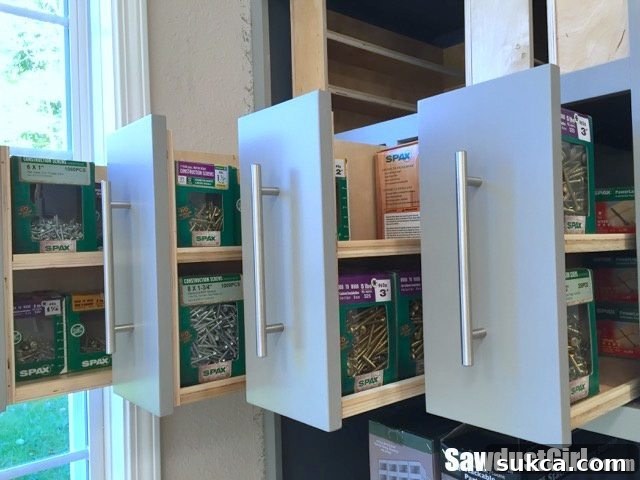 Fastener Drawer Interior Organized Vertical Storage Drawers for Fasteners