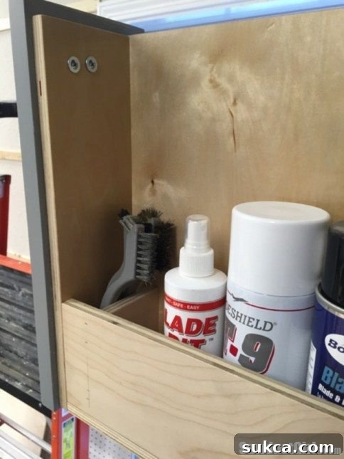 Cleaner and Brush Storage Vertical Drawers for Workshop Cleaners