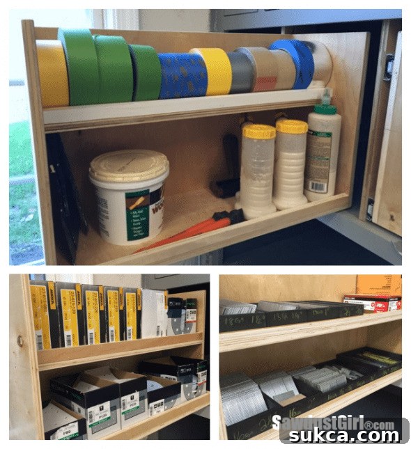 3 Drawer Section Versatile Workshop Storage Completed 3-Drawer Vertical Storage Section
