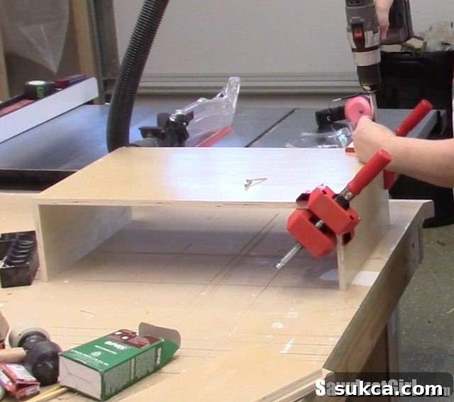 Building Drawer Boxes Assembling Vertical Storage Drawers