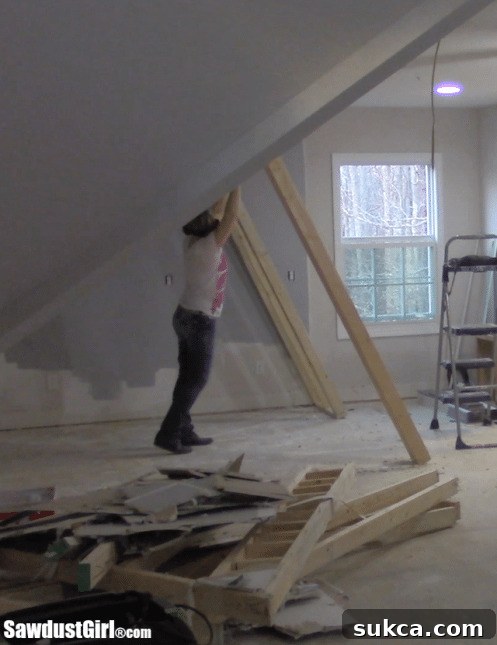 Elevated Strides 6 Transforming the loft: From old structure to new possibilities.