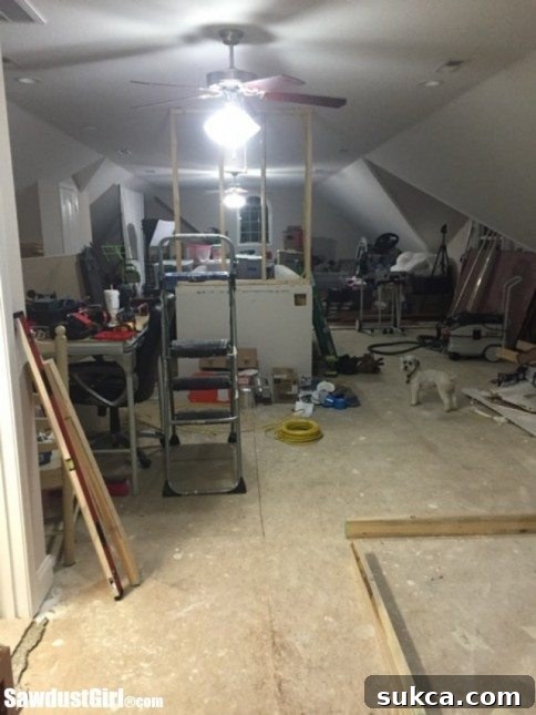 Elevated Strides 9 Preparing the loft: Clearing out the space for renovation.