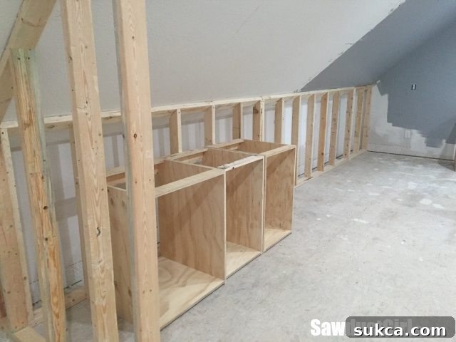 Craft Room Cabinet Wall Build Custom false wall construction behind cabinets for optimal craft room layout