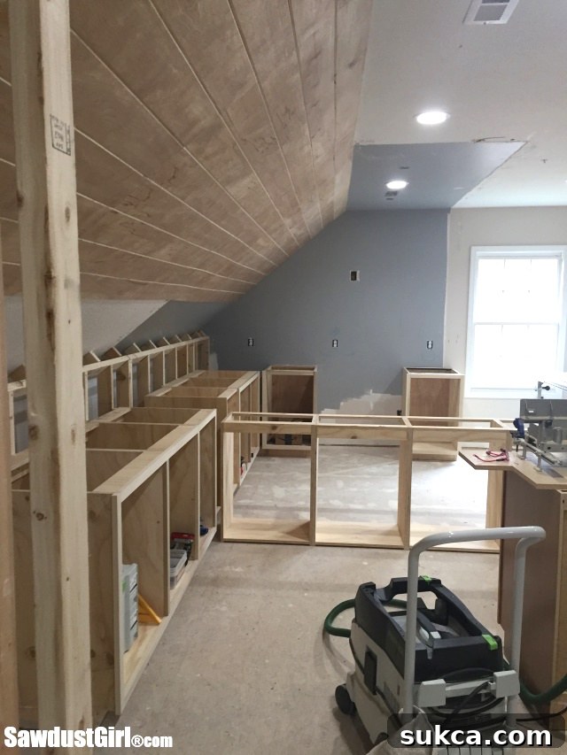 Looking forward to the completed and beautified craft room